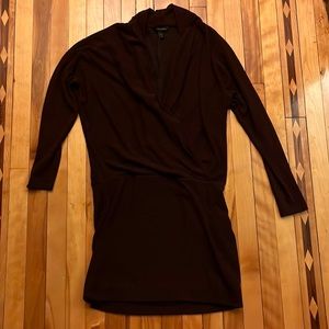 Banana republic burgundy jersey dress XS